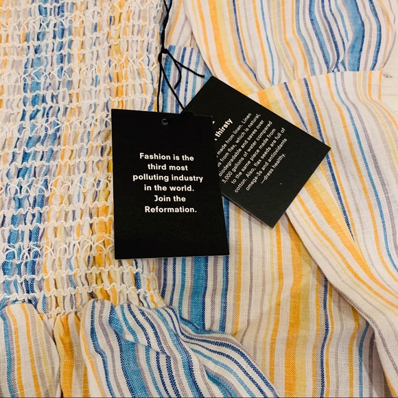 Bermuda dress Marbella XS reformation NWT blue - Picture 5 of 6